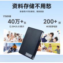 纽曼（Newsmy）1TB 移动硬盘机械 双盘备份 清风Plus系列 USB3.0 2.5英寸 风雅黑 海量存储 手机连接 格纹设计
